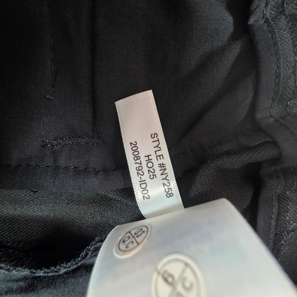 Madewell Women 14 Slouchy Black Trousers Pleated Wide Leg Brushed Twill - Picture 8 of 13